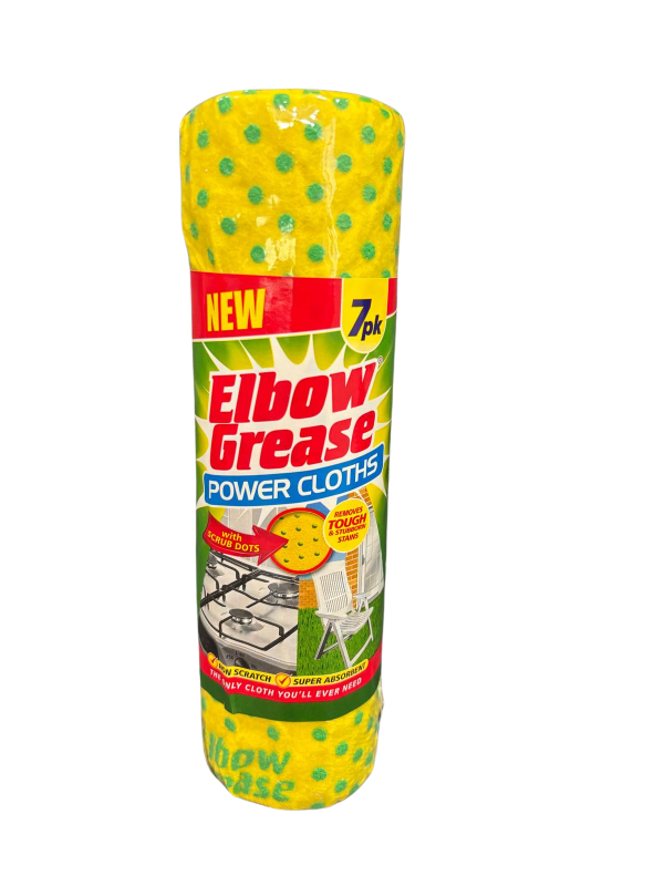 Elbow Grease Power Cloths – daugkartinės valymo šluostės
