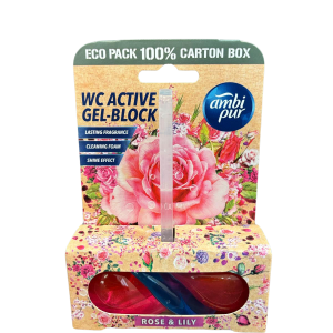 Ambi Pur Active Gel-Block Rose & Lily 45 g