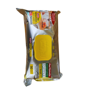 Sleepy drėgnos servetėlės maistiniams paviršiams, Lemon, 50 vnt