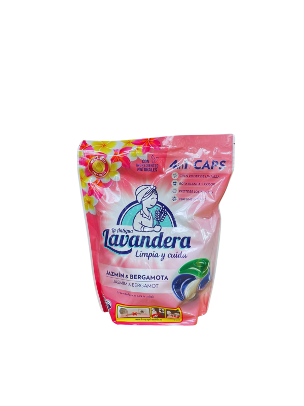 Lavandera Caps 4in1 Jasmin & Bergamot skalbimo kapsulės 46 vnt