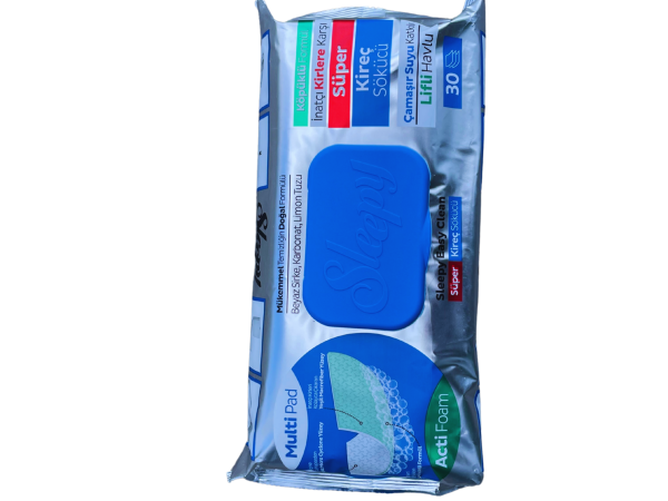 Sleepy “Easy Clean” Acti-Foam paviršių valymo servetėlės, 30 vnt.