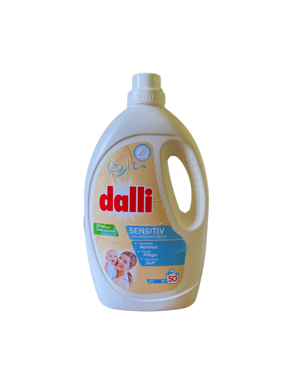 Dalli Sensitiv skystas skalbiklis, 50 skalbimų (2,75 l)