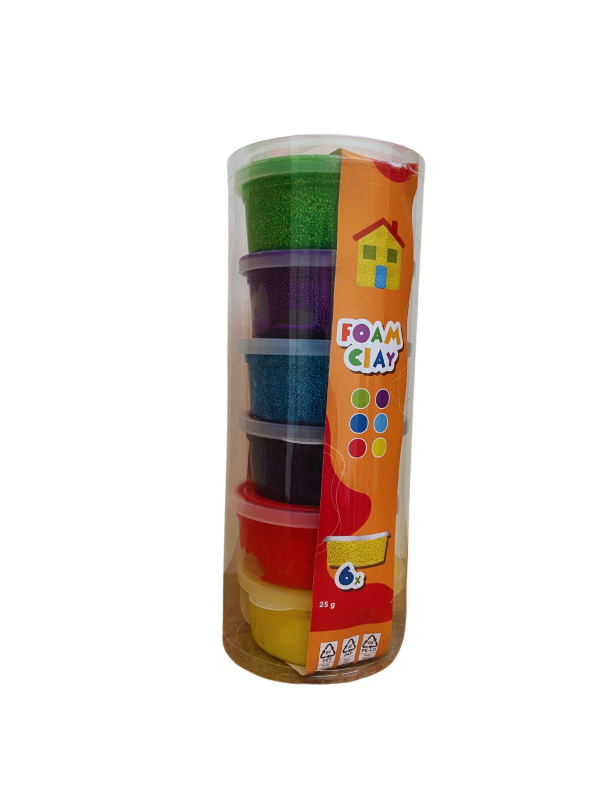 Foam Clay – pavasarinės spalvos, 6 x 25 g