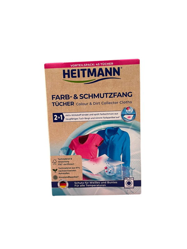 HEITMANN universalios skalbinių servetėlės, 45 vnt.