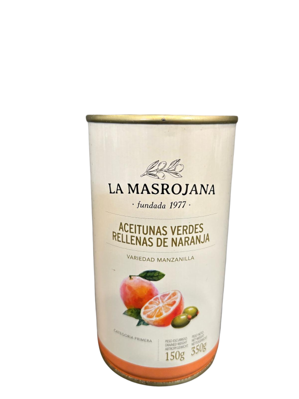 La Masrojana žalios alyvuogės su apelsinu 350 g