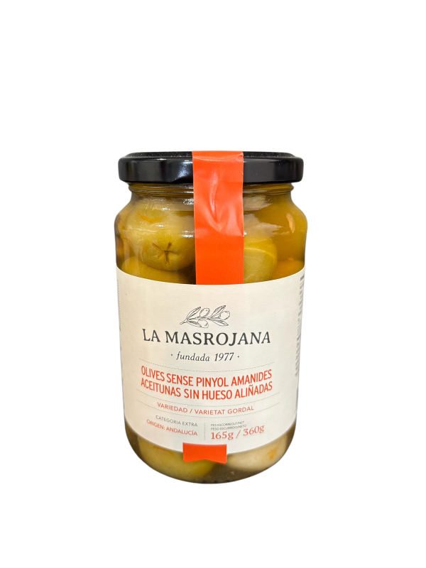Aceitunas Gordal be kauliukų 360 g. stambios alyvuogės