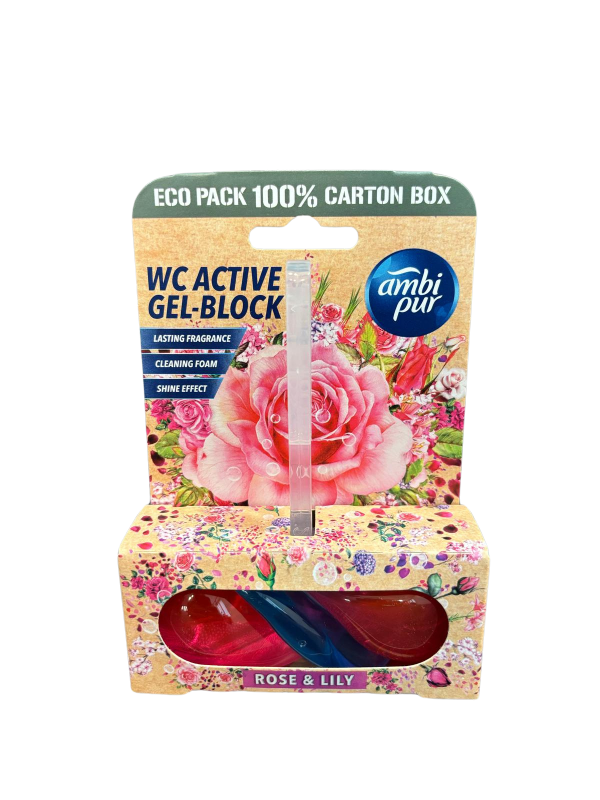 Ambi Pur Active Gel-Block Rose & Lily 45 g
