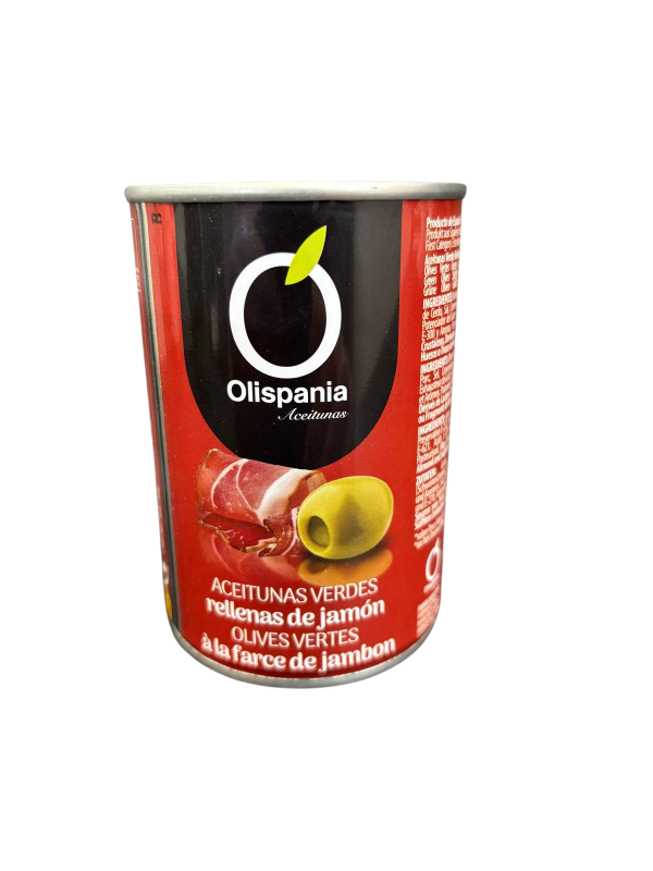 Olispania alyvuogės įdarytos kumpiu 280 g