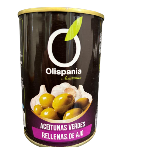 OliSpania alyvuogės su česnaku 300 ml