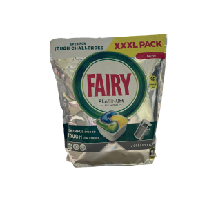 Indaplovių tabletės Fairy Platinum Lemon, 96 vnt (GIGA Pack)